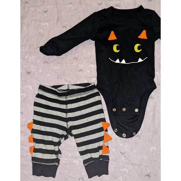 Carter's Other - Carter's Striped Monster Set